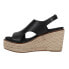 Фото #3 товара Corkys Freddie Espadrille Wedge Womens Black Casual Sandals 41-0189-BLCK