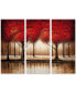 Фото #1 товара Rio 'Parade of Red Trees' 3 Panel Art Set - 32" x 44"