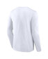 Фото #3 товара Men's White Alabama Crimson Tide Distressed Arch Over Logo Long Sleeve T-shirt