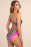 Фото #2 товара Trina Turk 284674 Shoulder One Piece Swimsuit, Multi//Illusions Stripe, 4
