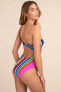 Trina Turk 284674 Shoulder One Piece Swimsuit, Multi//Illusions Stripe, 4