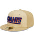 Фото #4 товара Men's Khaki New York Giants Raffia Front 59FIFTY Fitted Hat