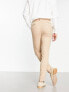 Фото #3 товара ASOS DESIGN super skinny wool mix smart trousers in camel window check