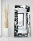 Фото #5 товара 'Ebony' Rectangular On Free Floating Printed Tempered Art Glass Beveled Mirror, 72" x 36"