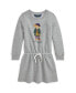 Toddler And Little Girls Polo Bear Fleece Dress Серый, 2 - фото #1