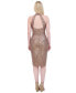 ფოტო #2 პროდუქტის Women's Sequined Open-Back Sheath Dress