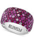 EFFY® Ruby (1-5/8 ct. t.w.) & Pink Sapphire (1-1/2 ct. t.w.) Ombré Wide Width Ring in Sterling Silver