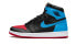 Кроссовки Nike Air Jordan 1 Retro High NC to Chi Leather (W) (Красный, Синий, Черный)