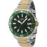 Invicta Pro Diver 46072 Men's Two Tone Green Bezel Analog Round Date Watch