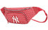 MLB Monogram系列 NY纽约洋基队经典休闲复古老花 锦纶 单肩斜挎包腰包 男女同款 红色 / Фанни-пак MLB Monogram NY 32BGC9911-50R