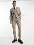 Фото #5 товара Selected Homme slim fit suit jacket in beige check