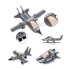 Фото #3 товара SLUBAN Army 3 In 1 Fighter Plane 125 Pieces Construction Game