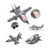 SLUBAN Army 3 In 1 Fighter Plane 125 Pieces Construction Game