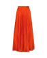 Women's Pleated Charmeuse Wide Leg Pants