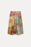 Zw collection printed midi skirt