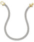Фото #3 товара Italian Gold rounded Mesh Collar Necklace in 14k Gold over Sterling Silver