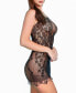 ფოტო #3 პროდუქტის Women's 1 Piece Seamless Floral Hosiery Lingerie Chemise