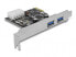 Фото #2 товара Delock 2x USB 3.0 PCI Express card - PCIe - USB 3.2 Gen 1 (3.1 Gen 1) - Male - PCI 2.0 - Silver - Renesas