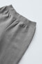 Фото #24 товара Комплект из однотонной толстовки и брюк из мягкой ткани ZARA