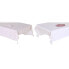 Фото #1 товара Скатерть и салфетки DKD Home Decor 150 x 150 x 0,5 см Розово-белые (2 штуки)