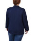 Plus Size 3/4 Sleeve Ponte Blazer