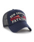 Фото #3 товара Men's '47 Navy New England Patriots Highpoint Trucker Clean Up Snapback Hat