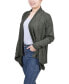 Фото #5 товара Women's Long Sleeve Ribbed Cardigan