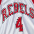 MITCHELL & NESS NCAA WHITE JERSEY UNLV RUNNIN REBELS 1989 LARRY JOHNSON