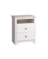 Monterey Tall 2-Drawer Nightstand with Open Shelf