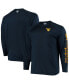Men's Navy West Virginia Mountaineers Big and Tall Terminal Tackle Long Sleeve Omni-Shade T-shirt