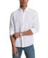 Фото #1 товара Men's Slim Fit Long Sleeve Button-Down Linen Shirt