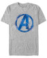 Фото #1 товара Marvel Men's Avengers Endgame Spray Paint Logo, Short Sleeve T-shirt