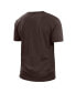 Фото #2 товара Men's Brown Cleveland Browns 2022 Sideline Ink Dye T-shirt