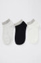 Kadın Karma Desenli Patik Çorap 3'Lü R8336AZ20AU