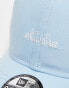 New Era script branded 9twenty cap in bright blue