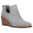 Фото #2 товара TOMS Kallie Wedge Booties Womens Grey Casual Boots 10017907T