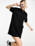 Nike Essential mini swoosh t-shirt dress in black
