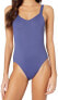 Vitamin A Women's 189402 Bodysuit Full Coverage One Piece Swimsuit Size XS