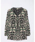ფოტო #3 პროდუქტის Women's Plus Size Gina Mosaic Leaf Tunic top