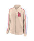 Фото #2 товара Women's Tan St. Louis Cardinals Luxe Lounge Full-Snap Jacket