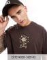 Фото #1 товара ASOS DESIGN oversized t-shirt in brown with palm tree chest print