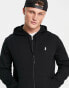 Polo Ralph Lauren player logo full zip hoodie in black Polo-Schwarz, 2XL - Chest 49-52 - фото #1