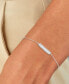 ფოტო #2 პროდუქტის Cubic Zirconia Princess-Cut Bar Cable Link Chain Bracelet