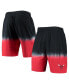 Фото #1 товара Men's Black, Red Chicago Bulls Hardwood Classic Authentic Shorts