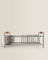 Фото #3 товара Iron and acacia wood dish drainer