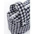 Organizer bag for baby stroller Mi bollito Black Gingham 15 x 18 x 45 cm