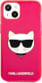 Karl Lagerfeld Etui Karl Lagerfeld KLHCP13SCHTRP Apple iPhone 13 mini różowy/pink hardcase Glitter Choupette Fluo