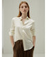 Фото #11 товара Women's Tailored Button Down Silk Shirt