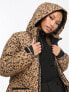 Фото #3 товара Protest Snowdrops snowjacket in brown leopard print