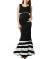 ფოტო #1 პროდუქტის Maternity Colorblock Mermaid Maxi Dress